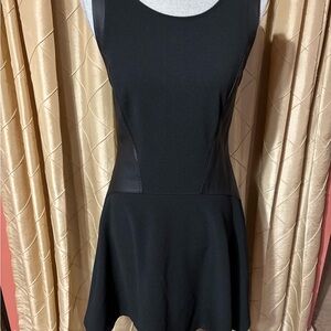 Mossimo Supply Co. Black dress with leather inserts.